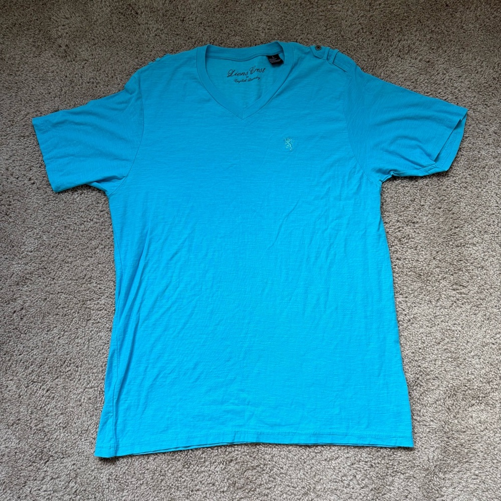 Lions Crest Large Blue T Shirt